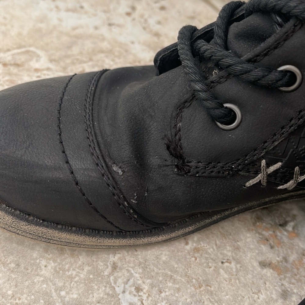 ROXY Mountain & The Seas black tall winter lace up boots size 6.5 - Picture 3 of 16